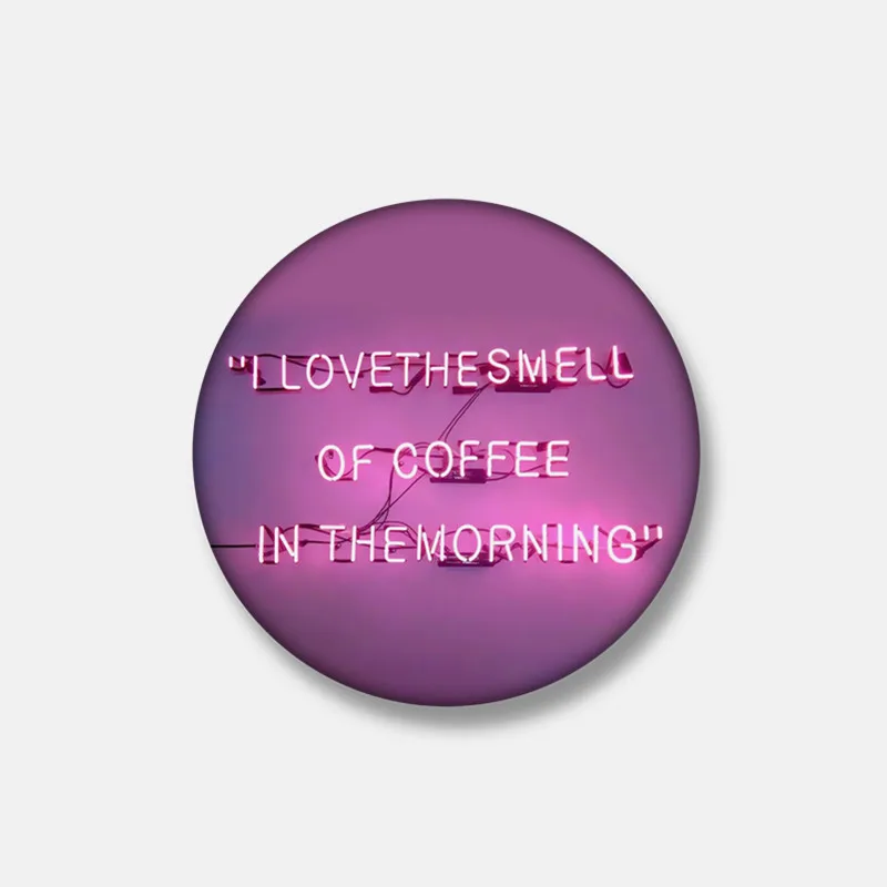 

I LOVE THE SMELL OF COFFEE IN THE MORNING Soft Button Pin Cute Clothes Collar Metal Lapel Pin Badge Fashion Gift Hat Jewelry