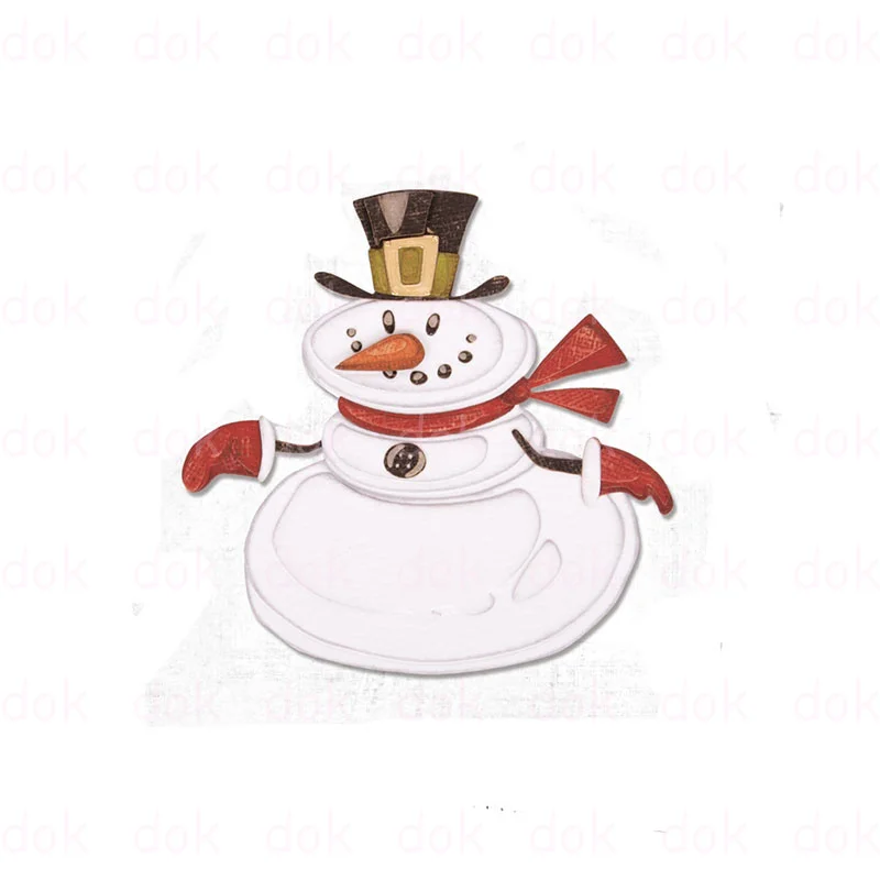 

Mr. Snowman Arrival New Metal Cutting Dies Scrapbook Diary Decoration Stencil Embossing Template DIY Greeting Card Handmade 2022