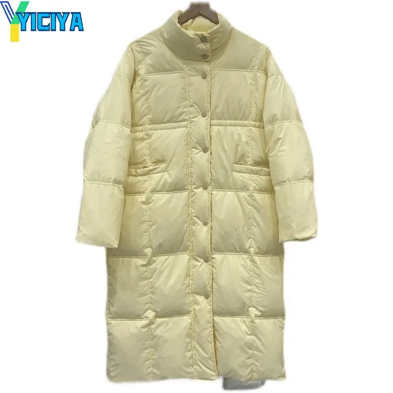YICIYA Bomber Woman Long Thicken Down Coat Women Oversize Warm Parkas Winter 2022 Long Sleeves Coats Windbreaker Jackets Bombers