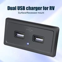 dual usb charger socket 4 8a 3 1a 12v for motorcycle auto truck atv boat car rv bus 2 1a 2 4a power adapter outlet