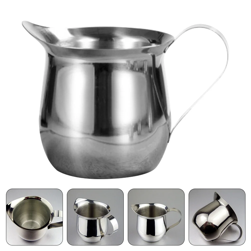 

Cup Pitcher Creamercoffee Frothing Cups Jug Sauce Espresso Stainless Mini Measuring Steaming Metal Gravy Pourer Jugs Dressing