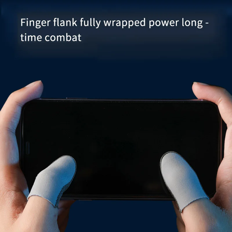 

Silver Cloth Ultra-thin Pubg Gaming Finger High Sensitivity Gaming Finger Covers Wear-resistant Finger Sleeve 3d Touch Screen