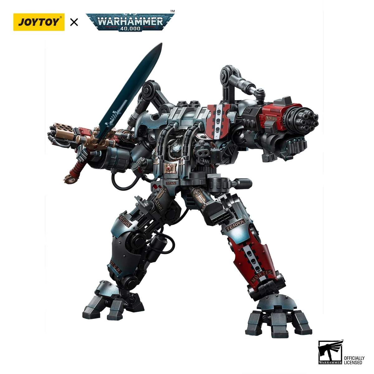 Экшн-фигурки JOYTOY Warhammer 40 к 1/18, 42 см, серая Рыцари немезиса дреднайпера, включая фигурки героев, игрушки, Официальный магазин