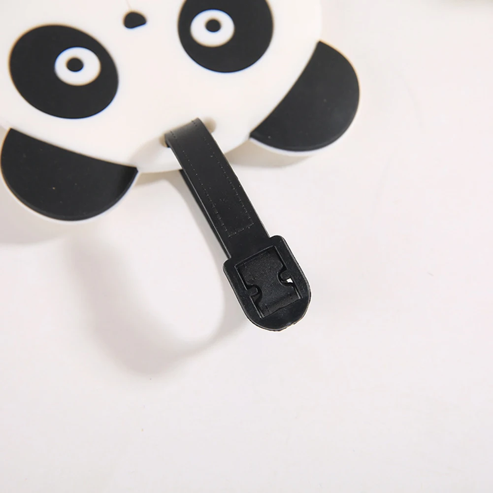 Travel Accessories Luggage Tag Creative Panda Suitcase Fashion Style Silicon Portable Travel Label ID Address Holder Cute