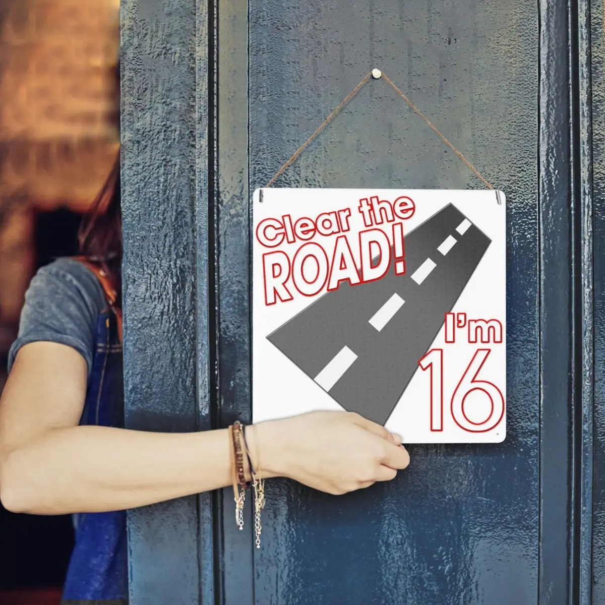 

Clear The Road I'm 16 металлический жестяной знак декор 30x30 см не легко ржавеет изысканный кофейник