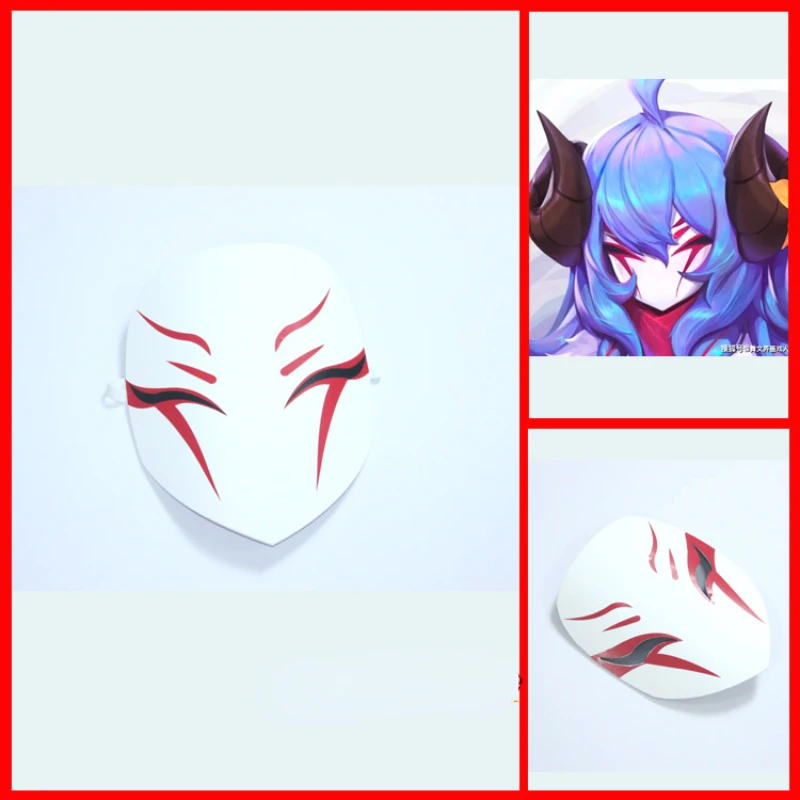 

Kindred Mask LOL Eternal Hunters Spirit Blossom Cosplay Replica Prop Decoration Character Accessories