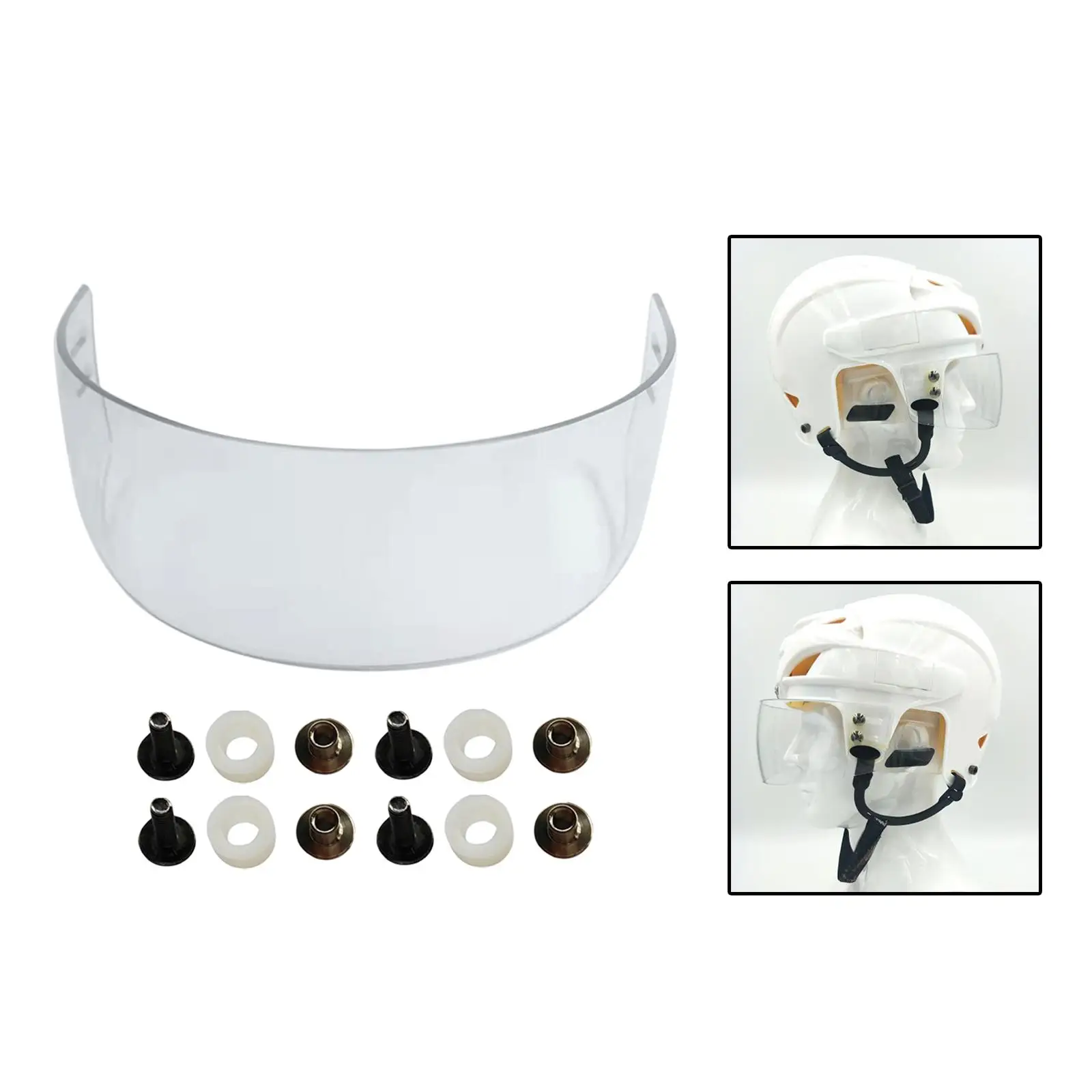 

Vented-Cut Shield Mask Anti Fog Clear Visor CE Certified Face Shield for Broken Nose Nose Brace Clear Face Shield Hockey Helmet