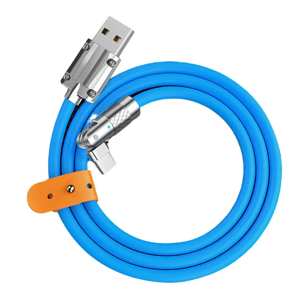 Кабель USB Type-C 120 Вт 6 А 1 м с поворотом на 180 градусов