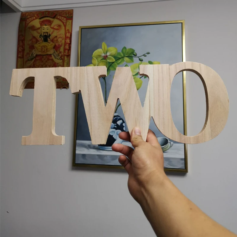

Two Sign Photo Prop for Second Birthday Photo Shoot for Babies - Wooden Number Sign Photographer Number Sign