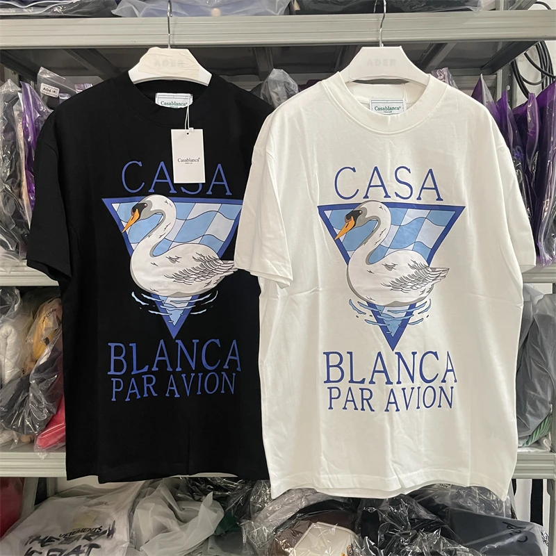 

23SS new Oversized Casablanca T Shirts Men Women Table Tennis Bat Fugees T-shirt Top Tees