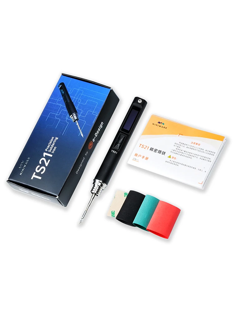 

Умный Паяльник MINIWARE TS21 100 Вт С Точным Регулированием Температуры, Цифровая Паяльная Станция