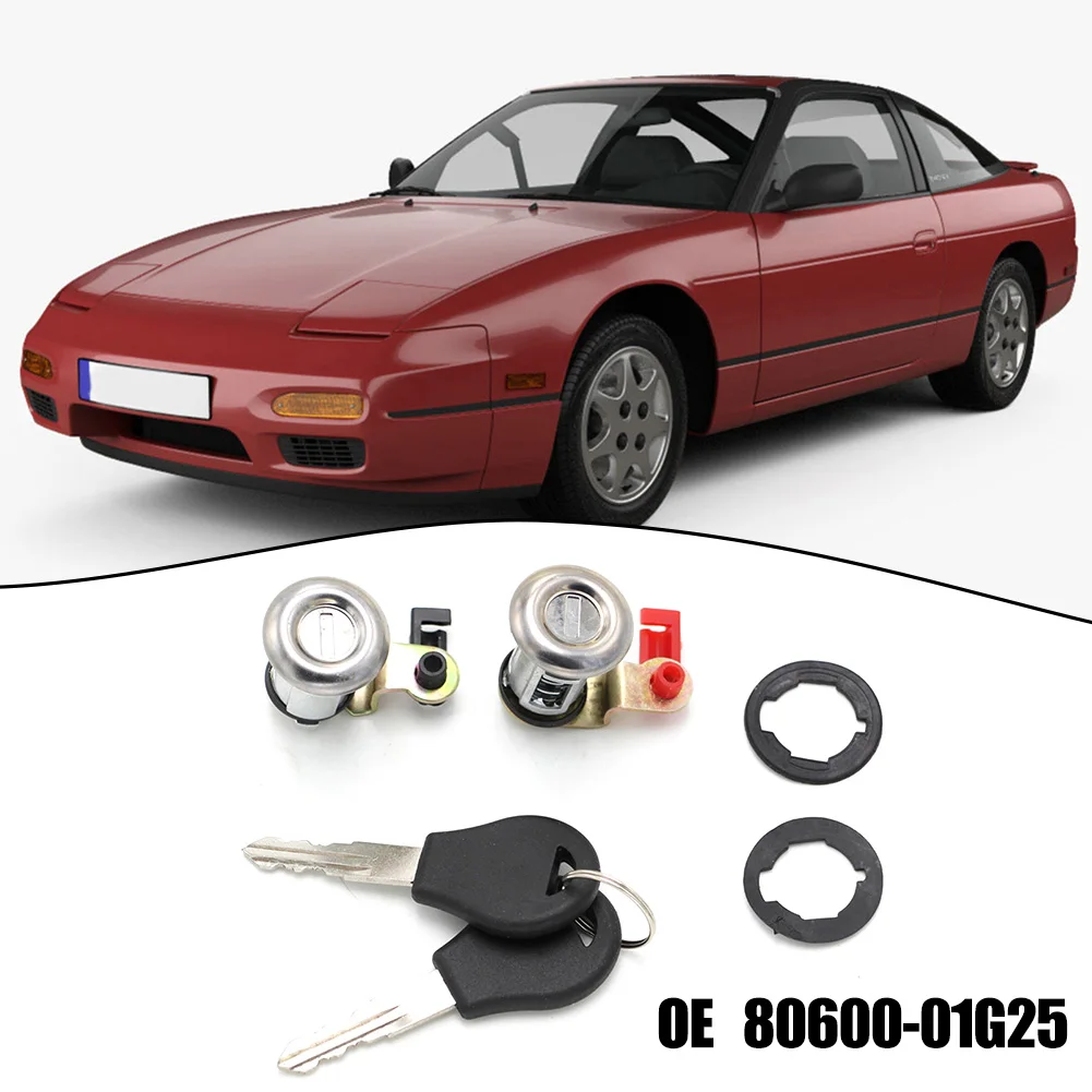 

Key Door Lock Set 1984-1998 2pcs 80600-01G25 Door Lock High Quality Metal+plastic Car Ignition Lock Interior Parts