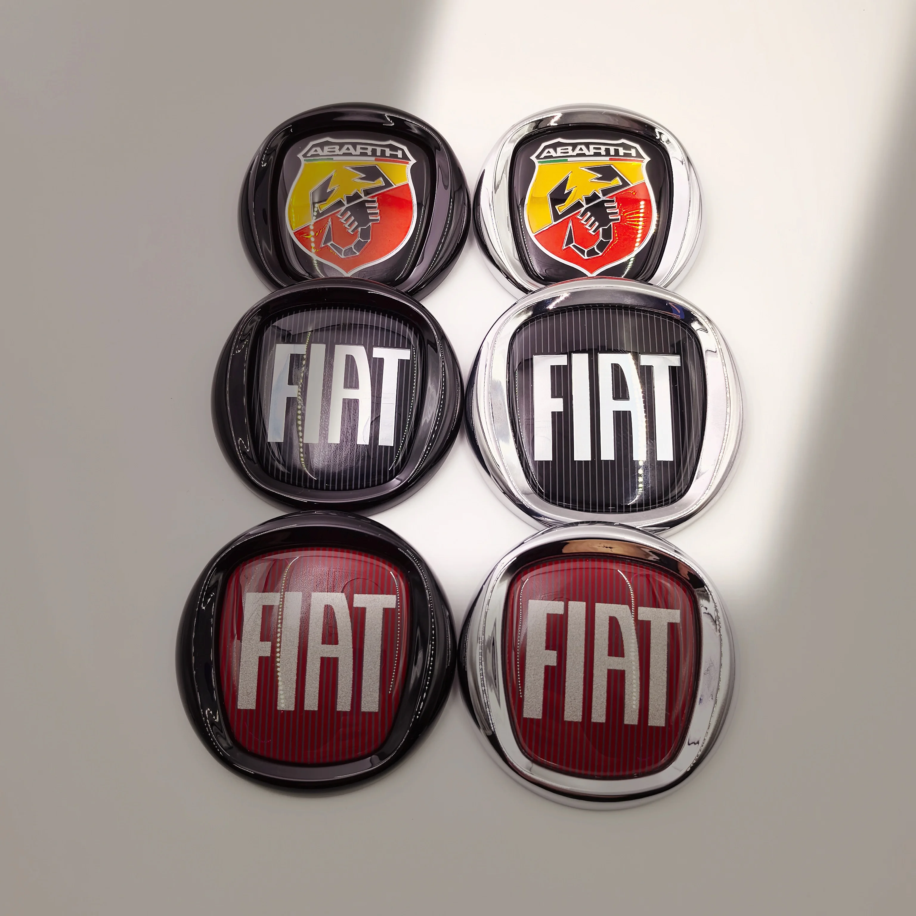 Фото Наклейка-эмблема/логотип FIAT Abarth для передней решетки капота и заднего багажника для моделей автомобилей 85/90/95/100/120 мм №5