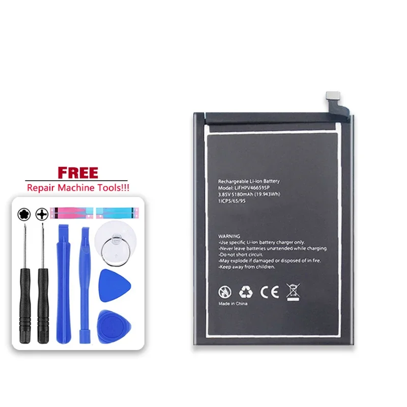 Сменный аккумулятор LIFHPV 5180 мАч 466595 P для Blackview OSCAL C80 Портативные аккумуляторы