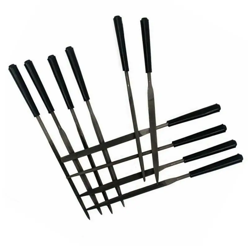 

10 Pcs Luthier Needle File Kit Guitar Grinding Maintenance File Guitar Nut Slot Fret Dressing Files Guitar Repair Luthier Tool