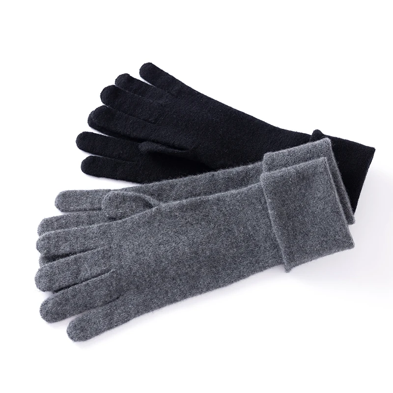 Зимние высококачественные кашемировые перчатки женские мягкие теплые