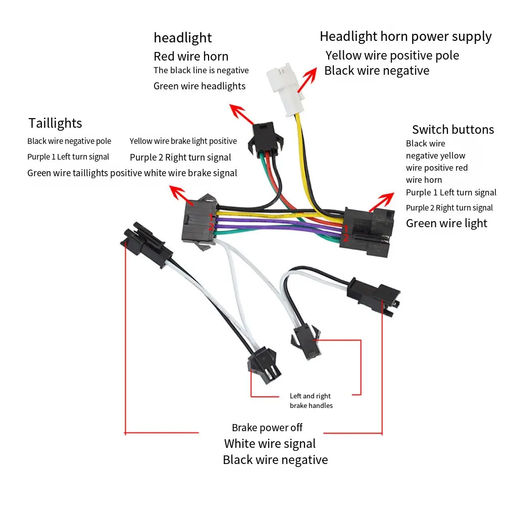 

Комплект задних фонарей, принадлежности для скутеров, кнопка для Фар велосипеда, стабильная производительность, всадник, 24 В, 48 В, громкие поворотные огни, передний сигнал