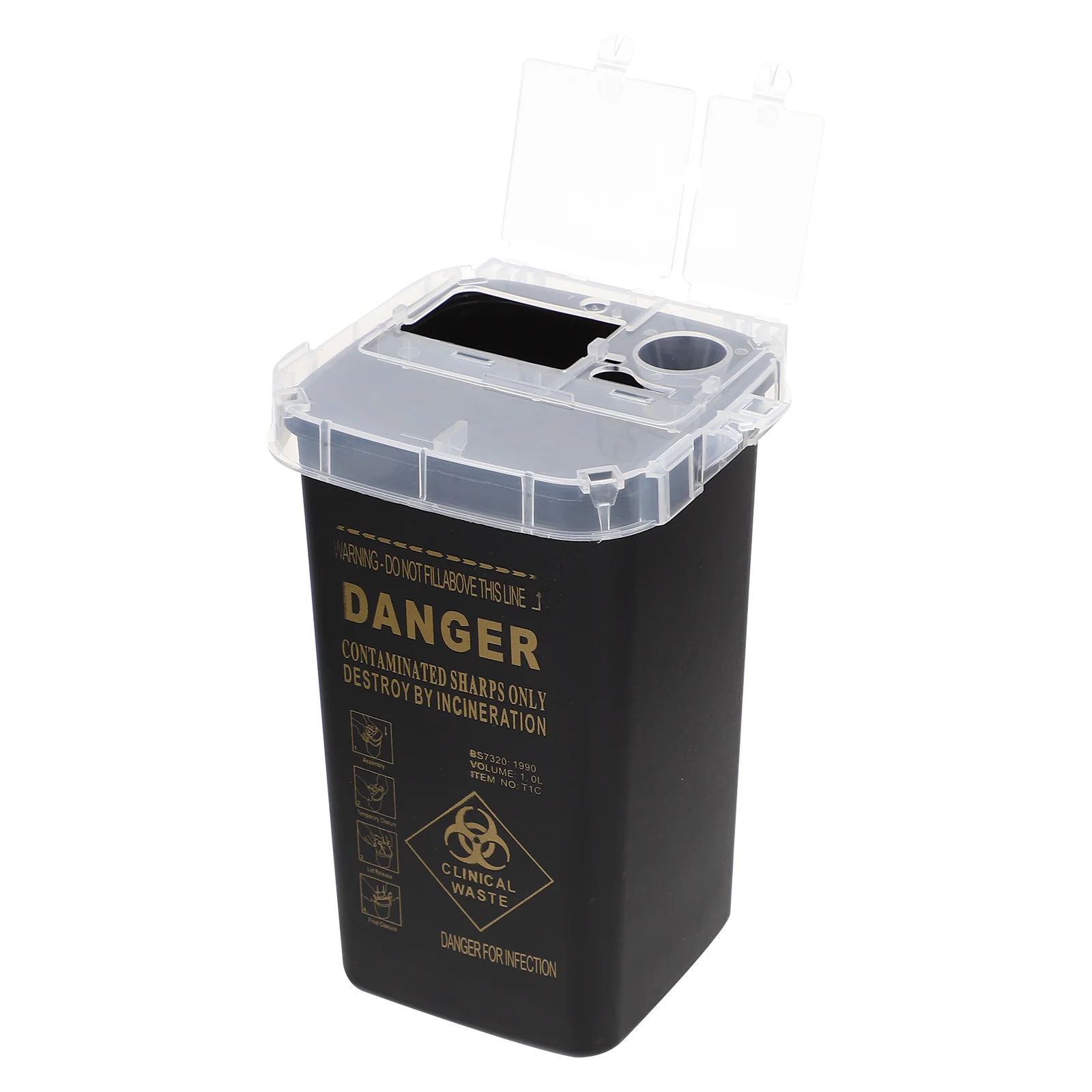 

Go Containers Lids Sharps Container Shaving Razors Plastic Blades Container Sharpner Disposal Case Desktop Storage Box