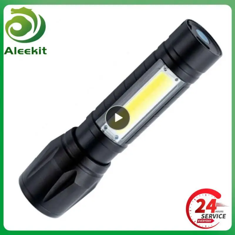 

1 шт. высокомощный перезаряжаемый светодиодный фонарик, миниатюрный зум, уличный фонарь для кемпинга, мощный фонарик, водонепроницаемый тактический фонарик