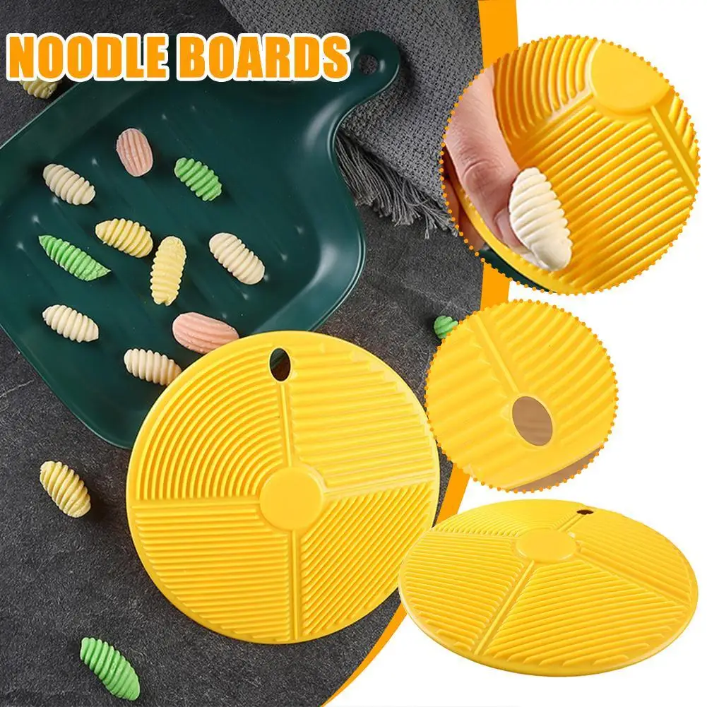

15cm Macaroni Making Mold Pasta Pastry Board Multi Purpose Yellow Dough Noodle Cooking Tool For Household Kitchen Supplies