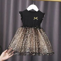 2022 childrens dress girls cotton puffy dress super fairy foreign style mesh princess dress lww10102