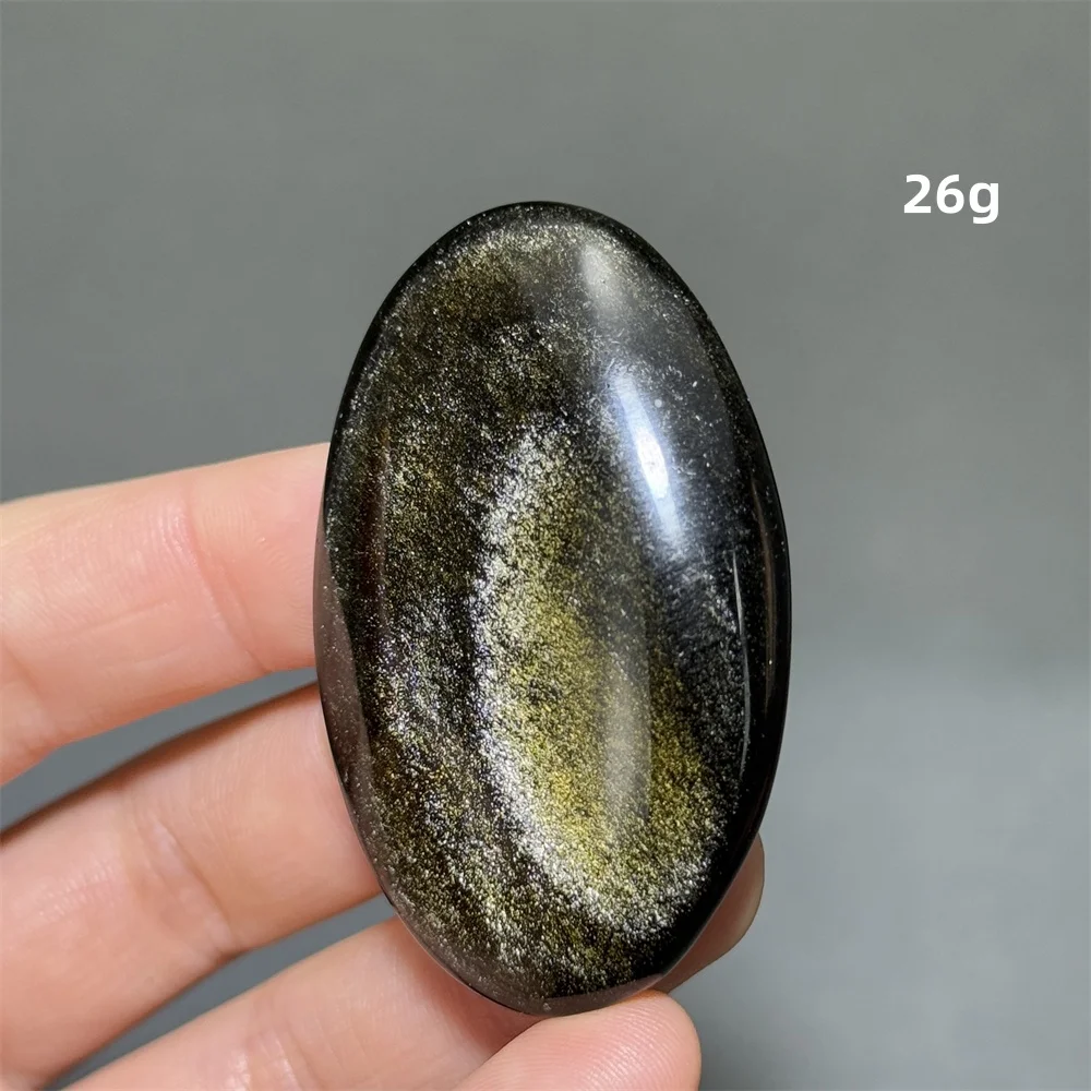 Золотой обсидиан, натуральный минеральный кристалл