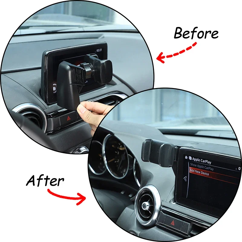 Для Mazda MX-5 2016-2023 ABS центральный навигационный экран управления кронштейн для