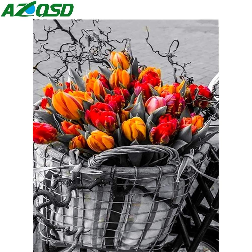 

Набор для рисования по номерам на холсте Цветы