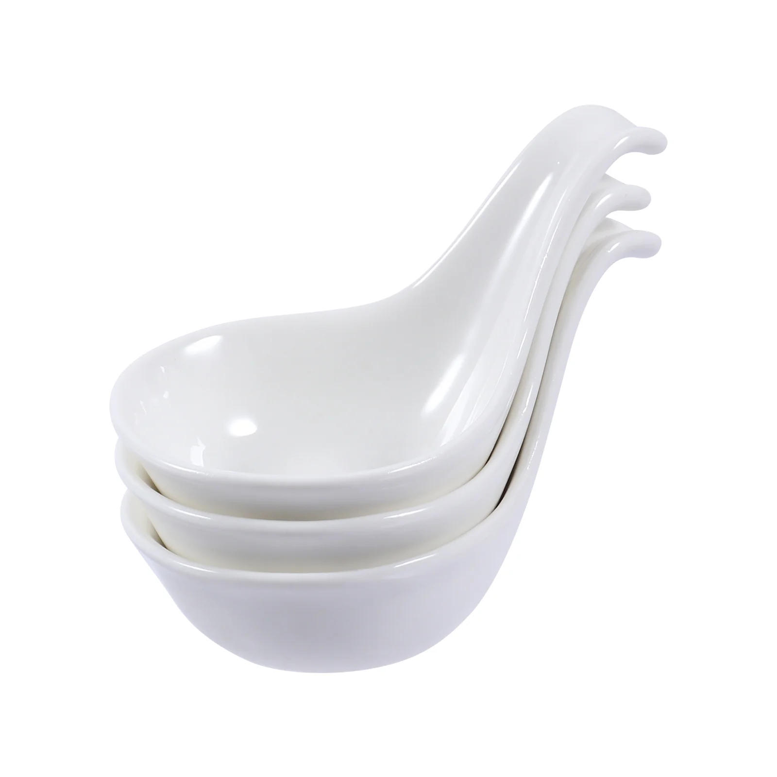 

3Pcs Ceramic Sauce Dishes Creative Caviar Spoon Black Truffle Goose Liver Plate