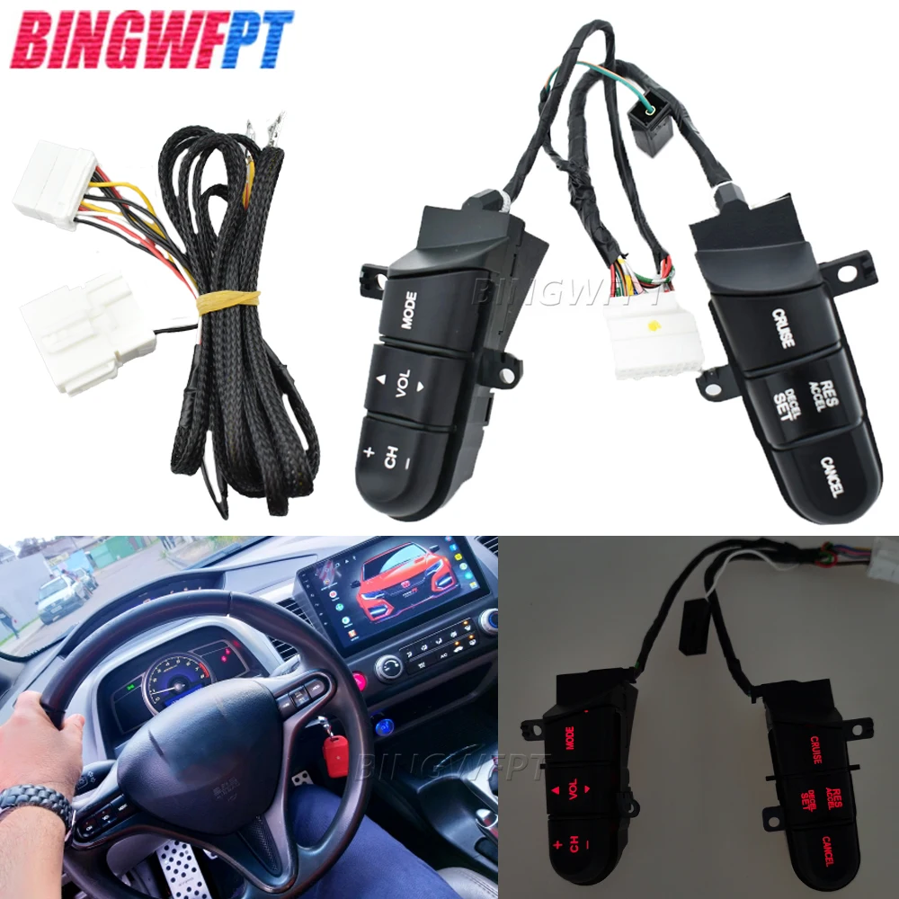 

Новые кнопки переключателей рулевого колеса для Honda 2008-2013 Fit 2009-2014 City 2006-2011 Civic 36770-SNA-A12