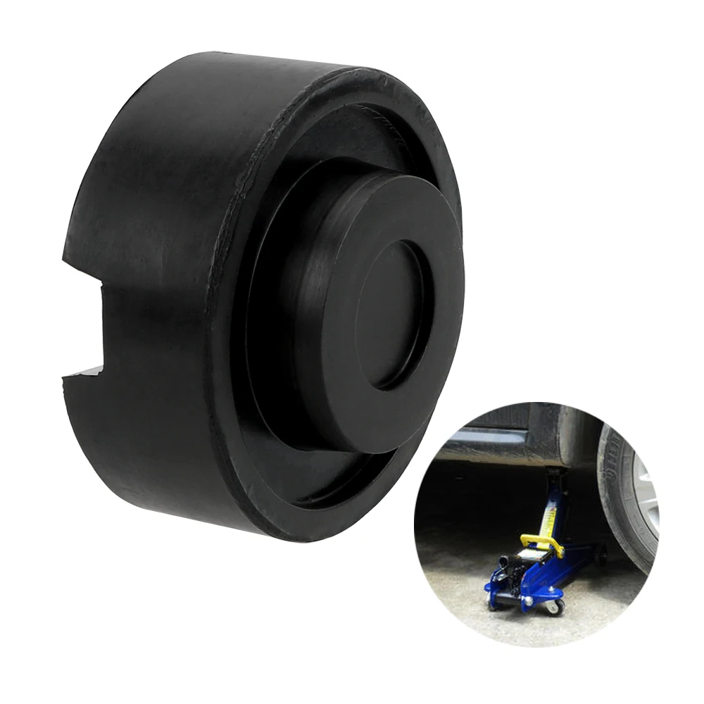 

For Pinch Weld Side Pad Repair Tools Slotted Floor Jack Pad Rubber Car Jack Support Block Frame Rail Adapter Car Removal Tool