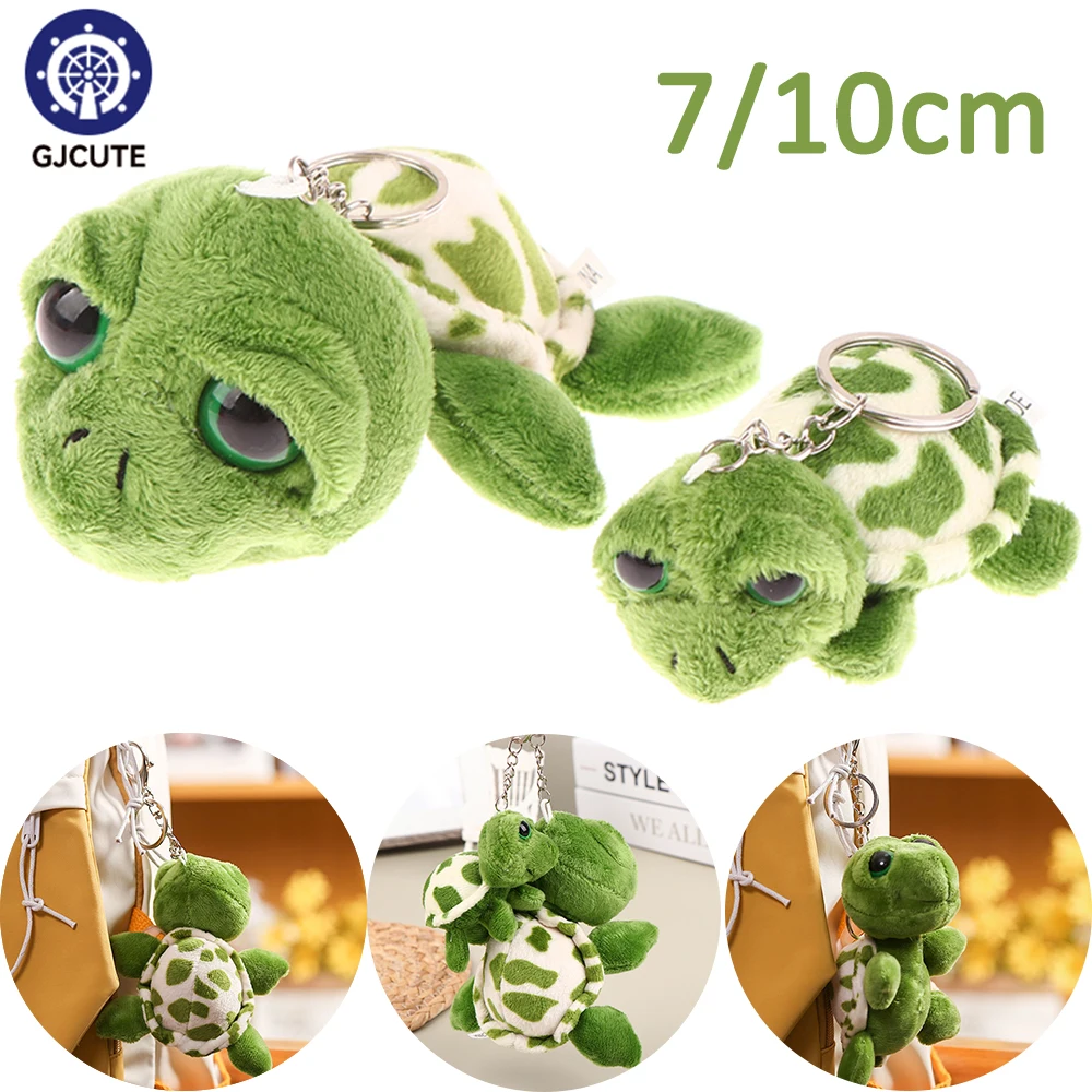 

1pc Kawaii Sea Turtle Keychain Cute Animal Plush Key Chain Tortoise Doll Mobile Phone Charm Car Bag Pendant Children Gift