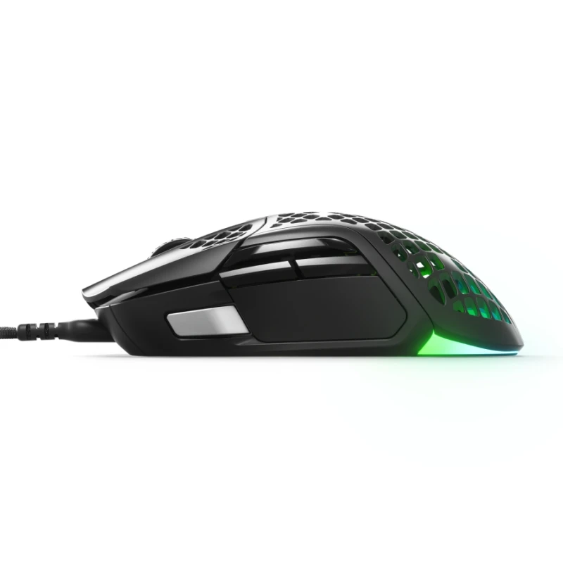 Фото Оригинальная проводная игровая мышь SteelSeries Aerox 5 с оптическим сенсором TrueMove Air 18000 CPI, ультралегкая, водостойкая конструкция №4