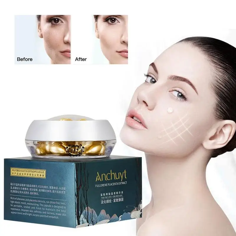 

Anti-Wrinkle Whitening Anti-aging Fade Fine Lines Facial Skin 30 Capsules Brightening Firming Dull Moisturizing Hydrating Serum