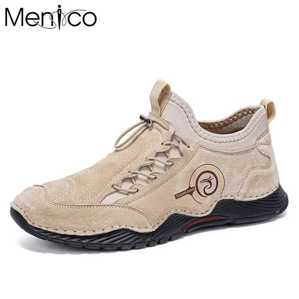 

Menico 2022 New Men Casual Shoes Loafers Sneakers Fashion Handmade Retro Loafers Shoes Comfortable Low-top Casual Single Shoes