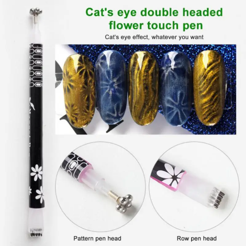 

Cat Eye Gel Magnet Tools Double Head Plum Blossom Magnet Stick Nail Art Decor 3D Designs For Polish Gel Nail Enhancement Tools