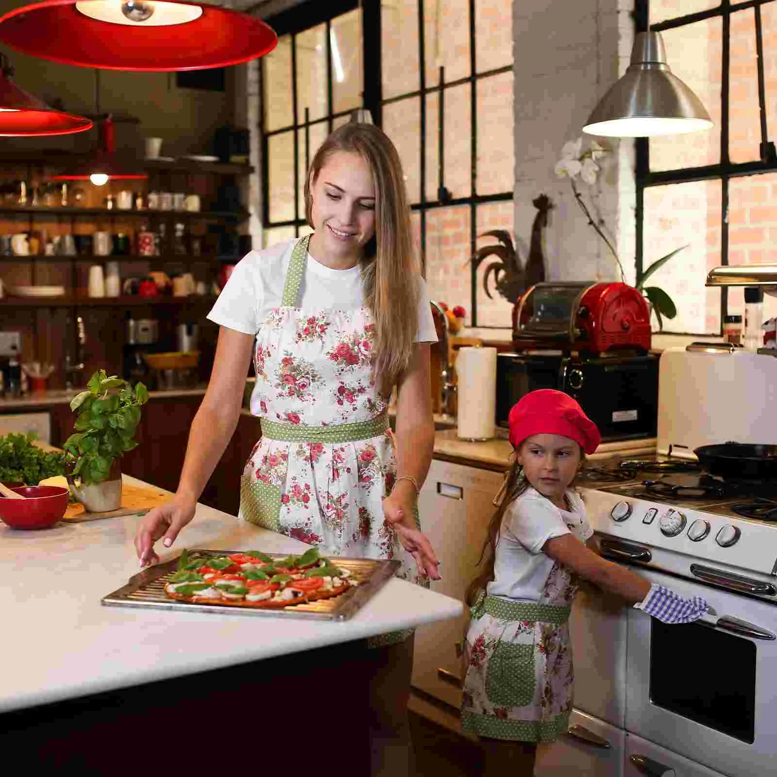 

Kids Oven Mitts Kitchen Heat Resistant Gloves Polyester Microwave Gloves Cooking Baking Mitts For Children