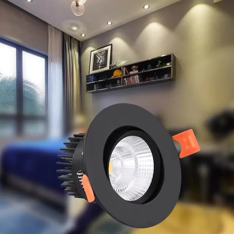 

Dimmable Aluminum Recessed LED Spot Light Ceiling Light,AC85-265V,3W/5W/7W/9W/12W/15W,Round LED Panel Light