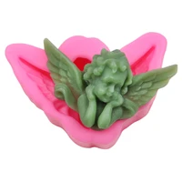 3d cartoon bakeware tools sugarcraft mould kitchen cake mold cute angel shape environmentally gift food grade silicone durable