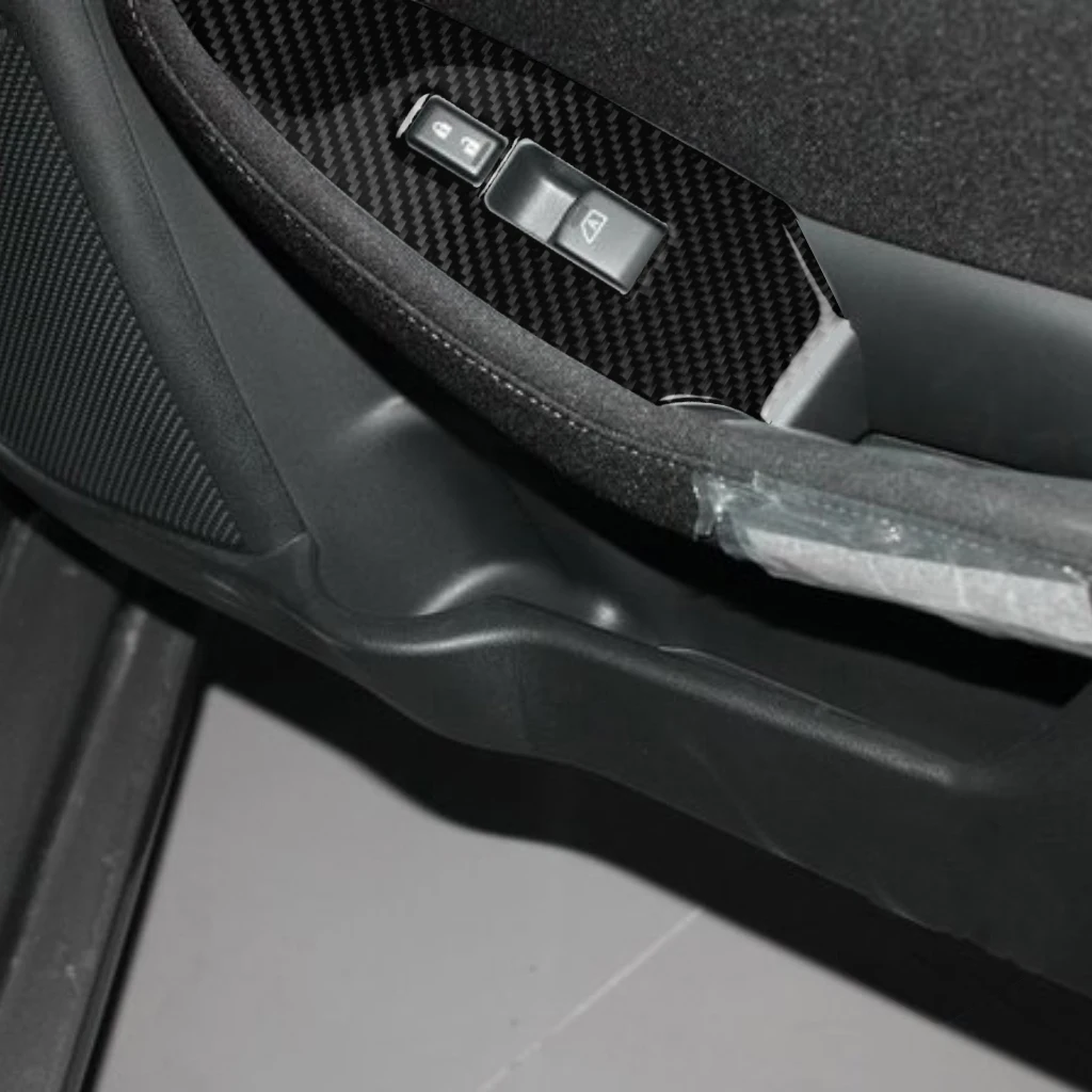 Для Nissan 370Z Z34 2009-2022 реальное углеродное волокно отделка окон Обложка аксессуары