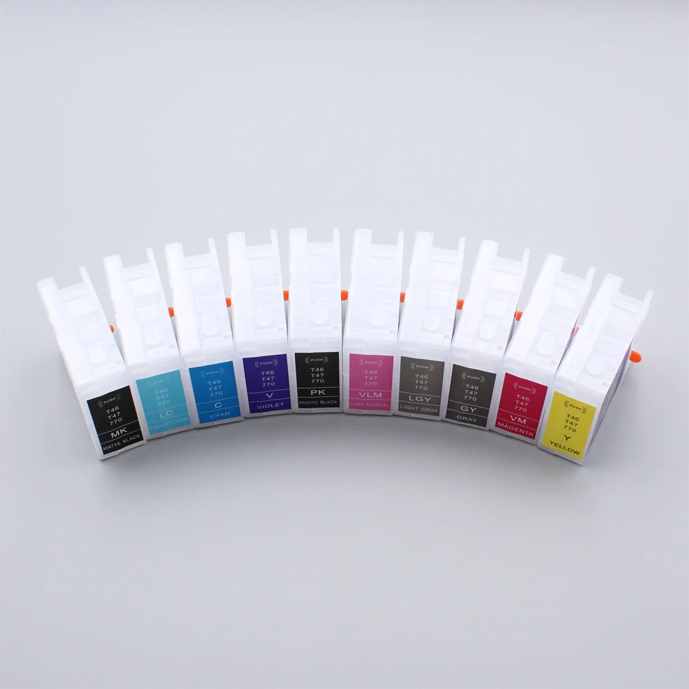 P700 P900 T46S T46Y T47A 770 Пустой сменный картридж без чипа для принтера Epson SureColor P708 P908