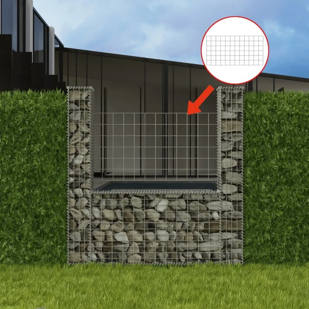 

Gabion Basket U-Shape Galvanised Steel 63"x7.9"x59.1"