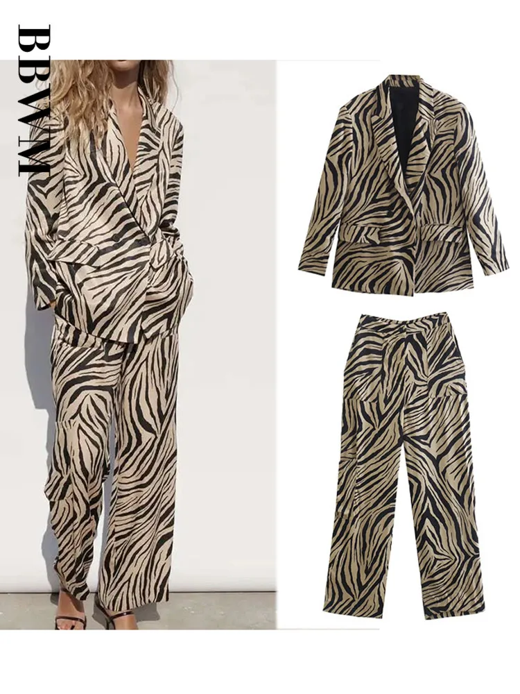 Весенний женский костюм 2022 повседневный Блейзер Женский винтажный комплект с