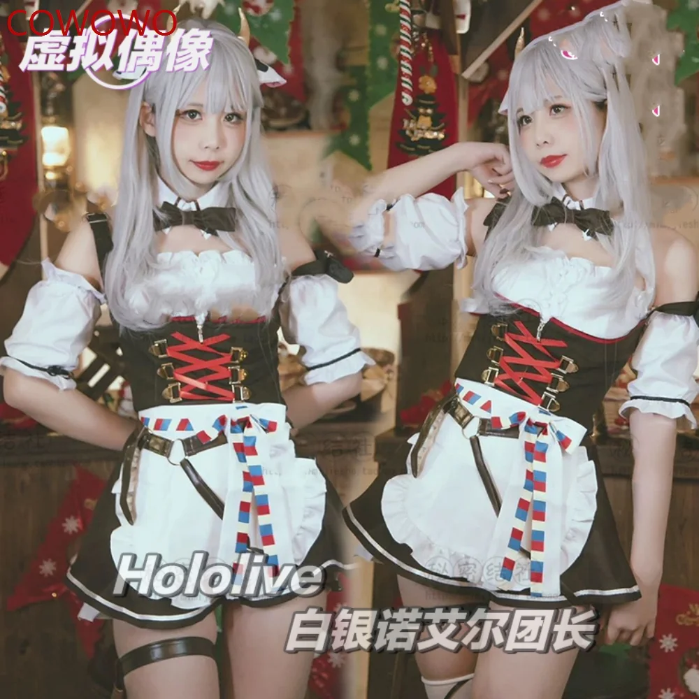 

C0WOWO Vtuber Hololive Shirogane Noel Cosplay CostumeCos Game Anime Party Uniform Hallowen Play Role Clothing New Full Set