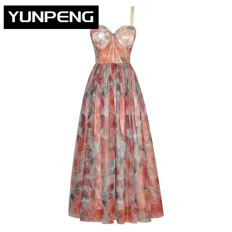 

Женское Сетчатое платье на бретельках, дизайнерское винтажное платье миди с открытыми плечами, воротником-лодочкой и открытой спиной, лето