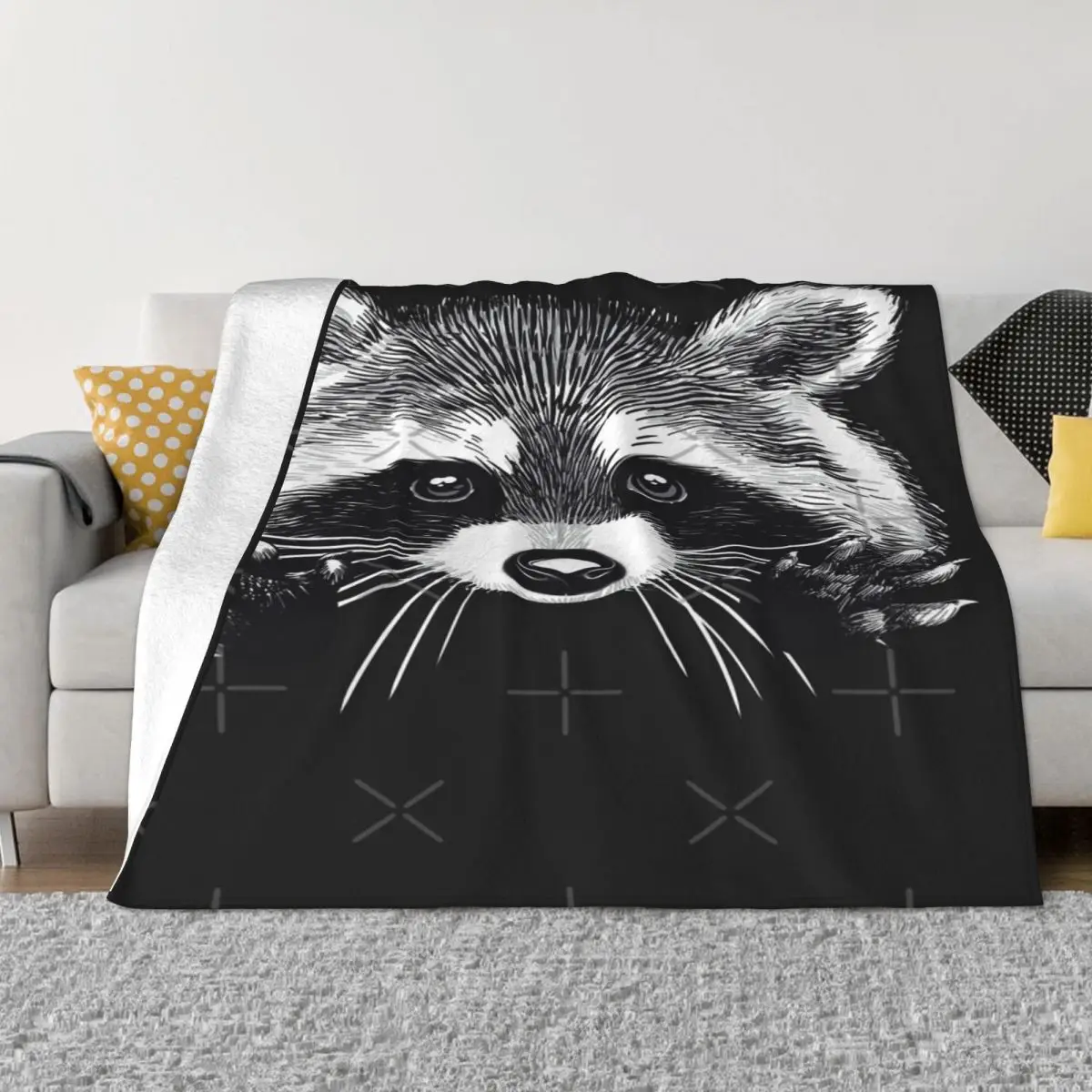 Цифровая иллюстрация маленького одеяла покрывало на кровать винтажный