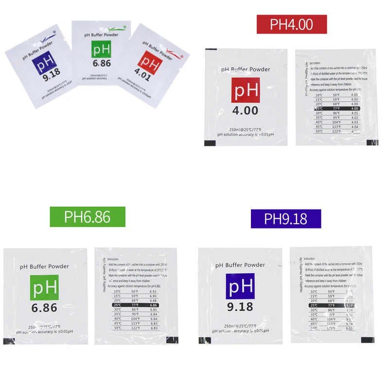 

Solution Meter Point Calibration Calibration Buffer Measure Test For Meter 4.01 6/15pcs 9.18 Calibration 6.86 Powder