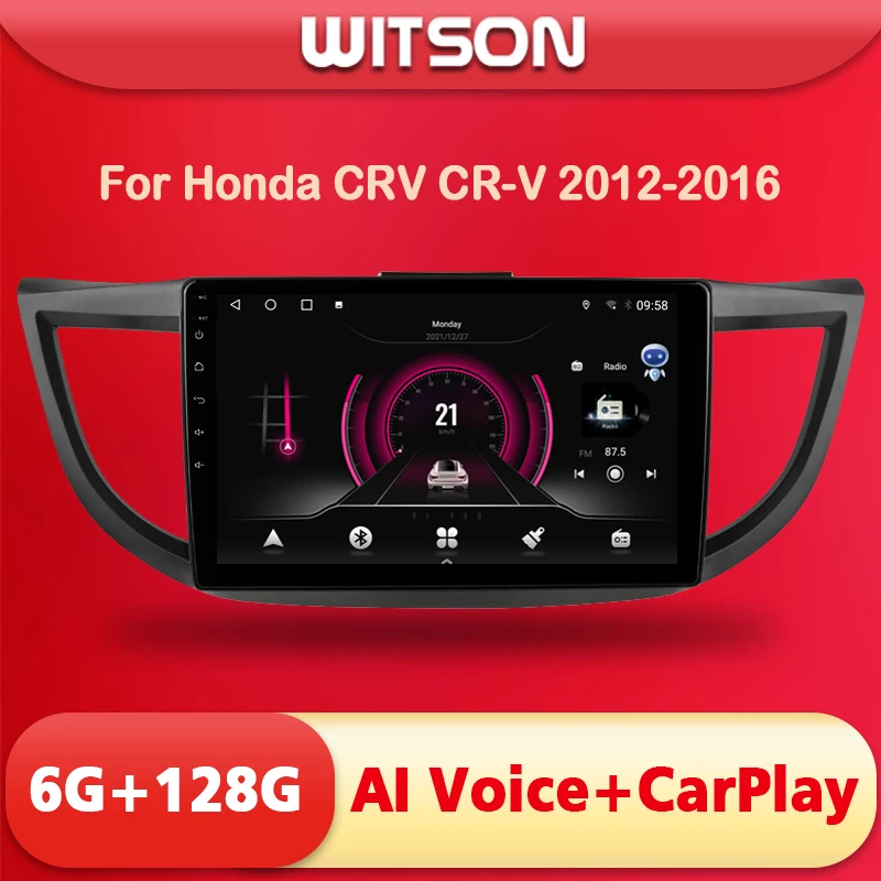 

Автомобильный DVD-плеер WITSON AI VOICE, Android 11, для HONDA CRV (LOW 2012), с сенсорным экраном, видео, 2din, беспроводной модем CarPlay 4G