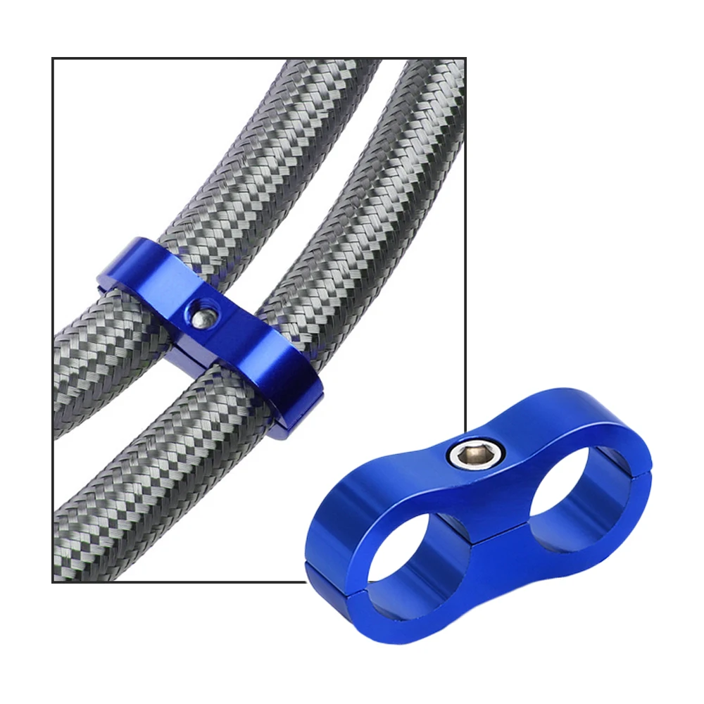 1 шт. AN4 AN6 AN8 AN10 хомут для шланга T-6 алюминиевый сепаратор линии разделитель зажим