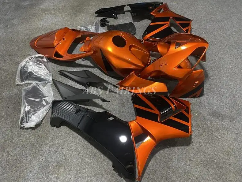 

Новый комплект обтекателей для мотоцикла ABS Подходит для HONDA CBR600RR F5 2005 2006 05 06 Комплект кузова оранжевый черный